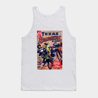 Texas Rangers in Action Vintage Comic Cover Tank Top